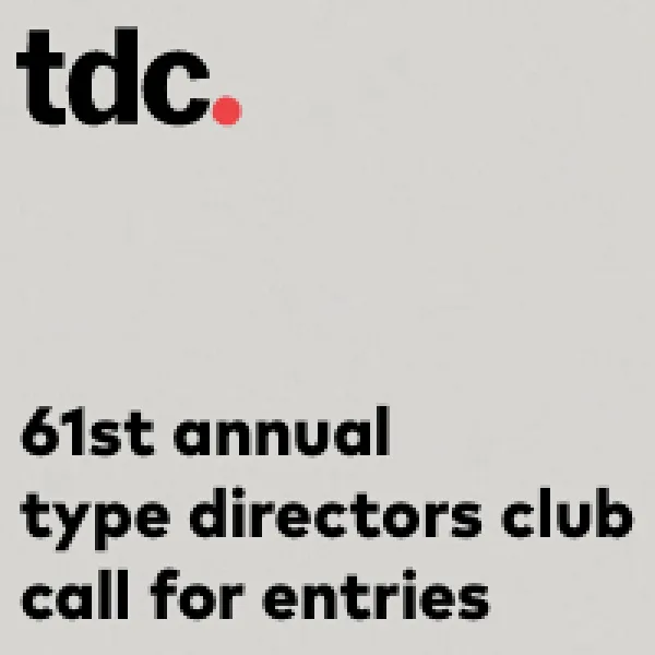 61st Annual Type Directors Club Call For Entries artwork