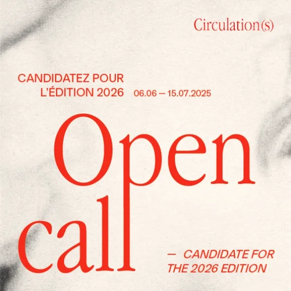 Circulation(s) European Young Photography Festival 2026 artwork